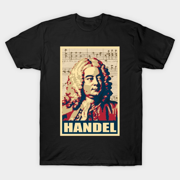 George Frideric Handel T-Shirt by Nerd_art